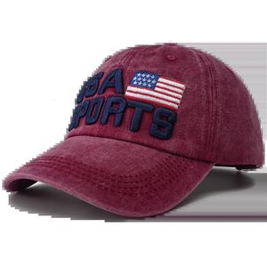 Ball Caps Autumn Winter Vintage USA Flag Embroidered Baseball Cap Man Hat Hip Hop Y2k Sports Caps for Women Men Gorras 231216