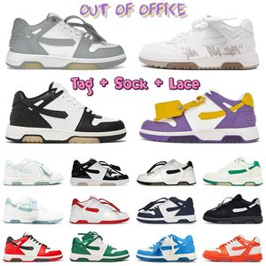 Platform White Low Out Of Office Calf Leather Sneakers Designer Athletic Shoes Black Pink Green Blue Arrows Motif For Jogging Walking Men Women Tennis Trainers