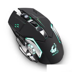 Mice 2 4Ghz Wireless Mouse Rechargeable Silent Gaming Backlit Mechanical Ergonomic Optical Notebook Computer Accessories 231216 Drop D Otohp