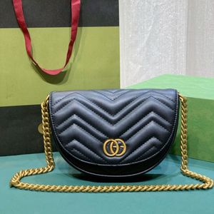 Projektant Marmont Matelasse Chain Mini Bag Women Fashion Ramię skórzane Crossbody Klasyczne torebki torebki