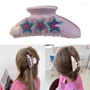 Hair Clips Stero Star Shape Pin Adult Teens Jelly Feeling Bangs Clip