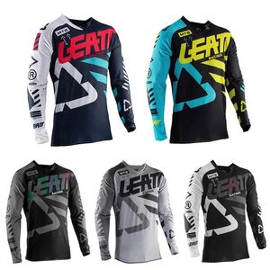 Sets Cycling Jersey Sets Mountain Bike Team Downhill Jersey MTB Offroad DH Rower Locomotive Shirt Cross Country Mountain Mtb Leatt RA