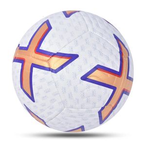 Balls Futbol Topları Boyut 5 PU Malzeme Giyim Dayanıklı Makine Dikişli Yüksek Kaliteli Açık Hava Futbol Eğitim Takımı Maç Voetbal 231218