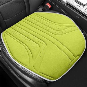 Seat Cushions The new 2023 suede saddle pad Four Seasons General purpose flip fur car seat cushion for all types