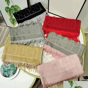 Lenços lenço para mulheres designers de luxo cashmere moda xale jacquard design clássico letra garantia de qualidade personalização muito dhqyy