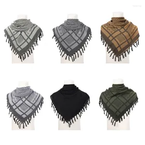 Halsdukar Mellanöstern vuxen shemagh halsduk arabiska utomhus taktiskt turban multi purpose head wrap cykling kerchief