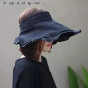 Visors Cokk Summer Hats for Womening Solding Puste Top Suncreen Shading Sun Hat Kobieta UV Protection Beach Hat Visor Cheau Femme NEWL231219