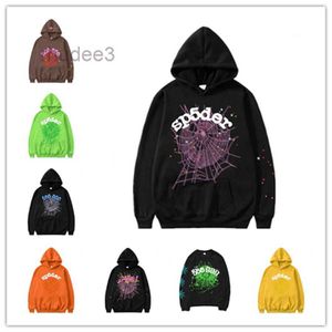 Mulheres Hoodie Homens Hoodies Designer Moletons Qualidade Suéter Casal Suéter Roupas Moda Treino Preto Branco Rosa Aranha Web Gráfico A3RQ