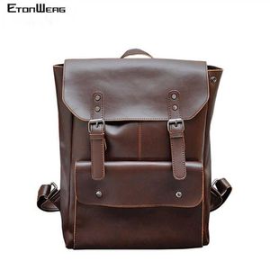 Borteiras Laptop Bornkases Backpack Men Multifunction School Bags Designer Pu Leather Backbag Backbag Bag Pack Casual 255a