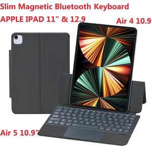 Apple iPad Pro 11 12.9 2022 10th Gen A2757 Air 4 Air 4 Air 5 10.9ケースSlim Bluetoothキーボードタブレットレザー保護Co