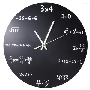 Wall Clocks Promotion! Clock Acrylic Mathematical Formula Living Room Office Home Diy Decorations Modern Design