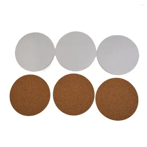 Table Mats 60pcs Cork Coasters Backing Sheets Adhesive Round For DIY Christmas Decorations Home