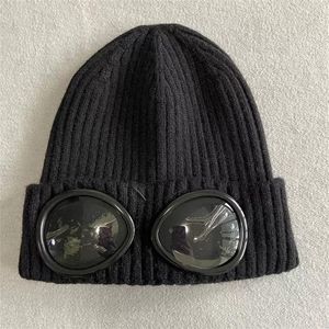 Мужская шапка-бини из очень тонкой шерсти мериноса, вязаная шапка для очков, зимняя уличная сохраняющая тепло шапка унисекс, классическая черная, серая215c