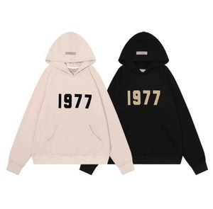 Våren nya pullover hoodies män och kvinnor överdimensionerade tryckta 1977 runda hals långa ärmar saker fleece tröja lösa streetwear hoodyjo7h jo7h