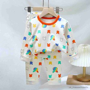 Pyjamas Kinderkleidung Kinder Sets Kinderkleidung Jungen Mädchen BaumwolleHerbst Winter Kleidung Hosen Nachtwäsche Unterwäsche Weihnachtsgeschenk