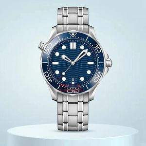 25 Zegarki męskie w stylu mieszanym 42 mm 210.30.42.20.03.001 Niebieska obrotowa ramka ze stali nierdzewnej mechaniczne automatyczne zegarki męskie