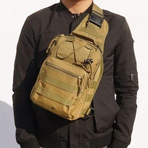 Outdoor Bags Military Tactical Bag Climbing Shoulder Bags Outdoor Sports Fishing Camping Army Hunting Hiking Travel Trekking Men Molle Bag 231218