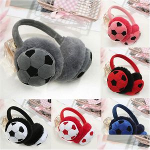 Ear Muffs Boys And Girls Winter Warm Lovely Cute Fur Cartoon Plush Children Earmuffs Thicken Er Ears Kids Headband Drop Delivery Fas Dhzgp