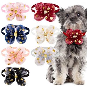 Vestuário para cães 30 pcs moda pet gato bowtie dia dos namorados filhote de cachorro bowties para ajustável laço colar acessórios de preparação