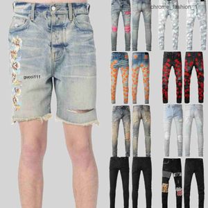 Amirl Amirlies Am Amis Imiri Amiiri Jeans Mens Designer Paige Denim Shorts Design Calças Joelho Rasgado para Homem Skinny Straight Tamanho Amari 28-40 Longo Verão UVAI