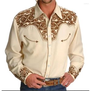 Men's Casual Shirts Western Shirt Ethnic Tribal Floral Designer Design Fashion Arrival High Quality Fabric Soft Comfortable Outdoor Party