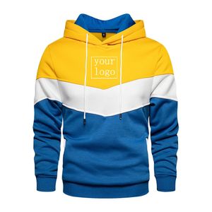 Jaquetas masculinas personalizadas retalhos com capuz moletom diy hoodies casual solto lã quente streetwear masculino moda inverno esportes outwear 231219