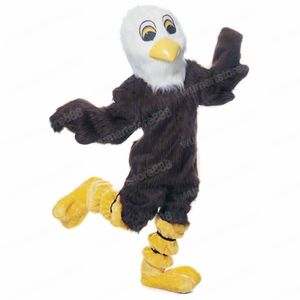 O mais novo traje de mascote Brown Eagle Carnival Unisex Roupet Festival Outdoor Festival Dress Up Props Holiday Celebration