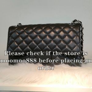 12A All-New Mirror Quality Designer Classic Flap Quilted Bag Jumbo Womens Lambskin Caviar Bag Luxurys handväskor äkta läderväska axelkedja svarta låda väskor