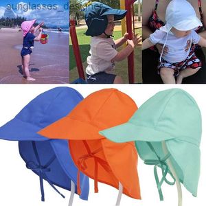 Breda randen hattar hink hattar uv skydd sol hatt unisex nyfödd spädbarn småbarn barn baby pojkar flickor sommar strand fiskare hattar utomhus bomull hink csl231219