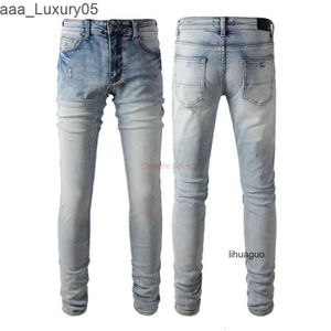 High amari Denim amirl Blue amirlies es am New amis Jeans imiri Pants amiiri Spring AM Street Designer 895 Clothing Basic es Cow White Slim Feet Denim Pants Men Dis LJAQ