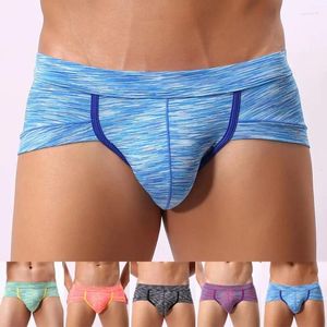 Underbyxor Herrboxare Sexiga låghus Shorts Fashion SwimeWear Summer Breattable Printing Underwear Pouch Men Boxs Boxer