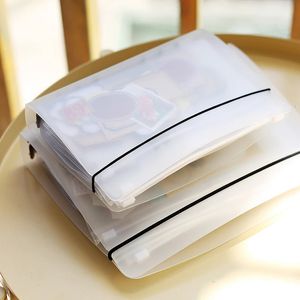 Notepads A5 A6 Po Storage Volumes Filing Products Insert Stickers Spiral Booklet Folder 8pcs Inner Sheets Zipper Bag Fichario Escolar 231219