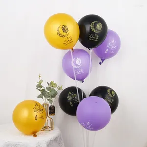 Partydekoration 12 Zoll Eid Mubarak Latexballons Al-Fitr Ballon Muslim Ramadan Festival Runde Globos Happy Home Decor