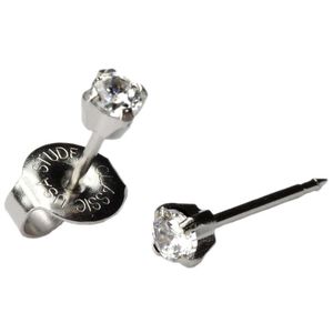 Hänge halsband lång post örat piercing studs örhängen sier mini m clear cz system 75 hypoallergenic stud kirurgiskt stål baby för dh0dj