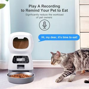Cat Bowls Feeders 1PC Automatic Pet Feeding Intelligent Remote Control And Dog Machine Timing Quantitative Food 231218