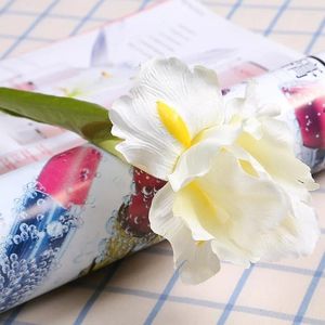 Decorative Flowers Artificial Iris Flower Branch Spring Wedding Decoration Home Dining Table Silk Party Supplies