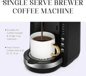 Kaffebryggare serverar kaffebryggare för enskidåkning av mallkaffe en kopp kaffebryggare med 30 oz löstagbar reservoar 3 nivåer adusl231219