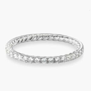 Ringe Twisted Cross Ring Damen kleine große Größe Anpassung Mode Luxus diamantiert S925 Silber Ringe Designer Schmuck Frau Hochzeitsgeschenk Vintage, um alt zu machen