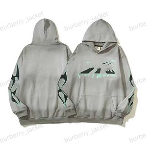 Tasarımcı Hoodie Hellstar Erkekler Pullover Spiderweb Yıldız Flaş Uzun Kollu Sokak Hip-Hop Sweatshirts Mavi Kırmızı Gri Siyah Beyaz Yoga Vintage Hoodios A1