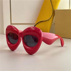 Neue Mode-Sonnenbrille 40097, spezielles Design, Farbe, Lippenform, Rahmen, Avantgarde-Stil, verrückt, interessant, mit Gehäuse 283i