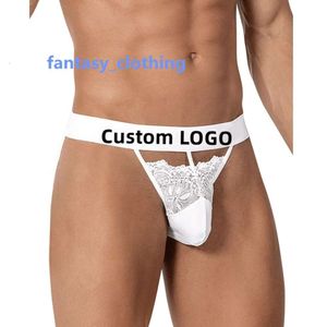 Weiße Sissy-Herren-Slips, durchsichtige Spitze, Schleife, offener Hintern, Jockstrap-Bikini, 2020, sexy Herren-Unterwäsche, schwule Unterhose