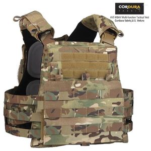 Hunting Jackets AVS MBAV Tactical Vest Military MOLLE Quick Release   Fixed Dual Mode Plate Carrier Camouflage