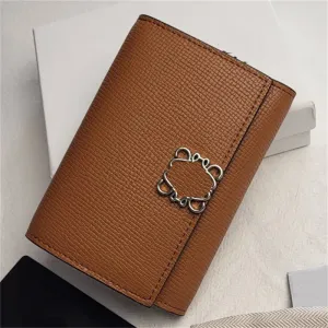 Small Womens Designer Leather Anagram Vertical Wallet HASP FAL CORD HOLDER FÖR MEN Luxury Leather Plånböcker Dragkylda Mynt Korthållare Koppling 2312193D