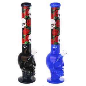 Hookah Glass Bong Rura wodna 15.75 cali kolorowe zlewki Bongs do palenia szklanej miski