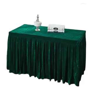 Pano de mesa de veludo tecido conferência capa cantar saias evento festa toalha de mesa configuração multi-uso banquete