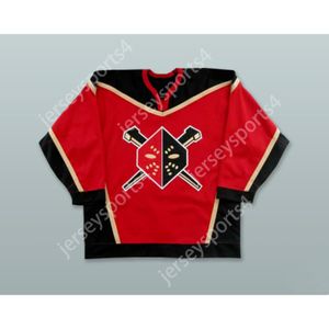 Anpassad Michel Ouellet 25 Wheeling Nailers Red Hockey Jersey New Top Stitched S-M-L-XL-XXL-3XL-4XL-5XL-6XL