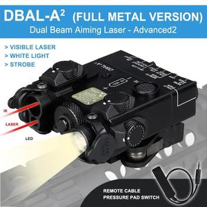 Scopes Tactical DBALA2 Red Dot Sight Aiming IR RED Green Blue Laser M600 Flashlight Light Airsoft Accessories Dual Remote Pressure Switc