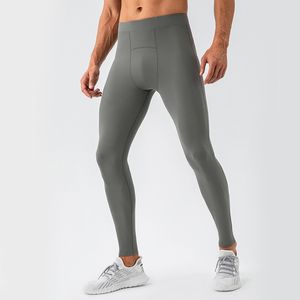 Lu Men Jogger Long Pants Sport Yoga Outfit Gym Leggings Jogging Pants Mens Casual Elastic Midje Fitness LL31341