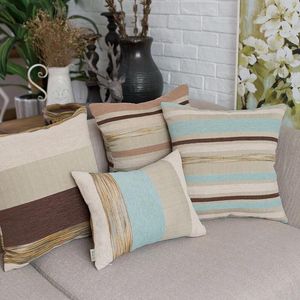 Pillow American Style Village Retro Pillowcase Striped Rest Customized Chenille Big Pillowcases Multi Color Lumbar