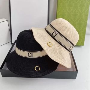 디자이너 버킷 모자 여성 남성용 밀짚 모자 여성 디자이너 Casquette Unisex Letters 남자 바이저 모자 2205214d346s